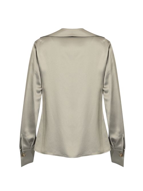 Tunica in raso con jabot Clips | A342 942000007